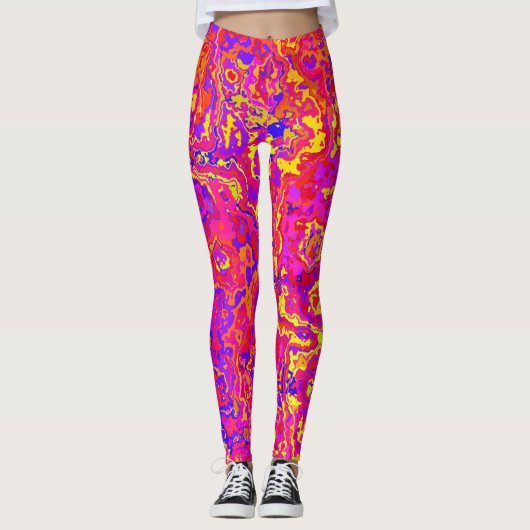 Lebhafte Camouflage Leggings (Vorderseite)