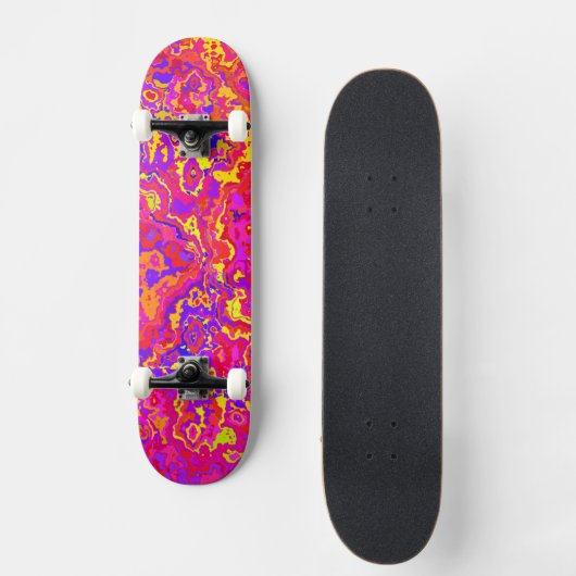Lebhafte Camouflage Skateboard (Vorderseite)
