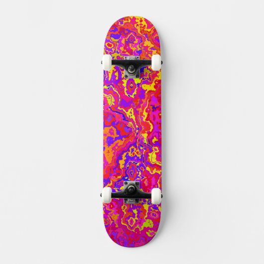 Lebhafte Camouflage Skateboard (Vorderseite)