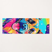 Lebhafte Canine: Happy Puppy Liebe Yogamatte (Vorderseite (Horizontal))