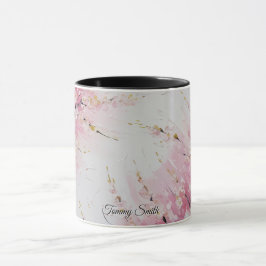 Lebhafte Cherry Blossom Abstrakte Kunst Tasse