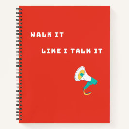 Lebhafte Chic Savage-Quotes für Teen Red Notizblock