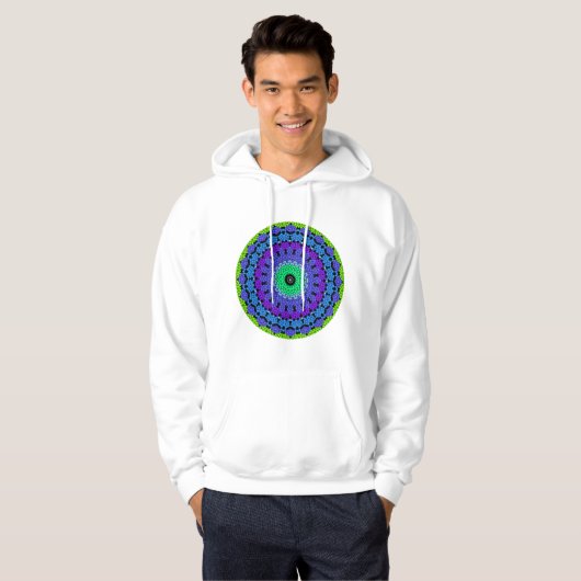 Lebhafte Circle Motive farbenfrohe gepunktete Must Hoodie (Vorne ganz)