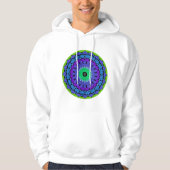 Lebhafte Circle Motive farbenfrohe gepunktete Must Hoodie (Vorderseite)