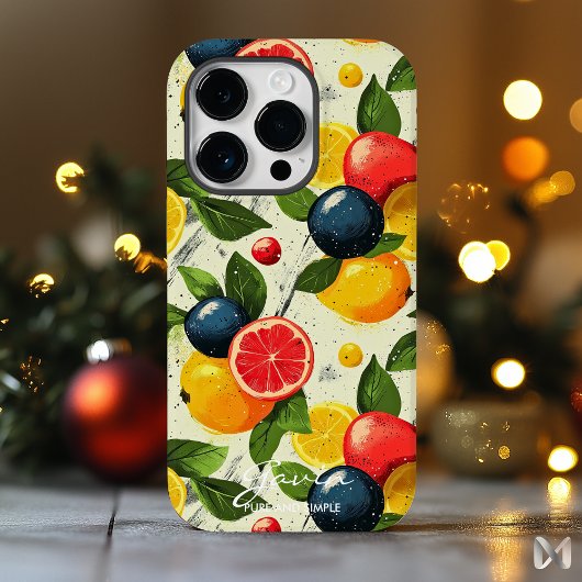Lebhafte Citrus Fruit Phone Case mit feinen Farben