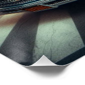 Lebhafte Clown- und Muskelkarosse Poster (Ecke)