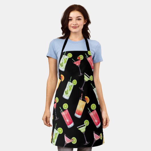 Lebhafte Cocktails Schürze (Getragen)