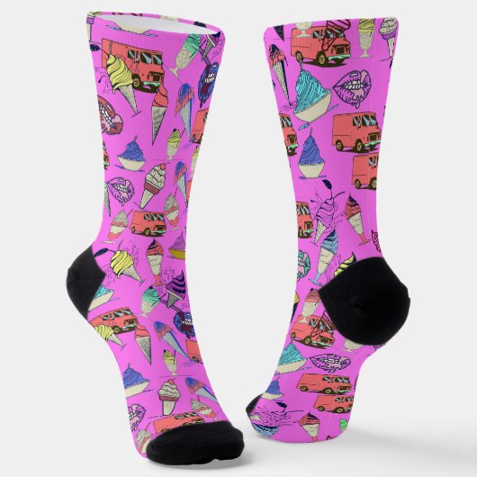 Lebhafte Crew-Socken Socken (Gewinkelt)