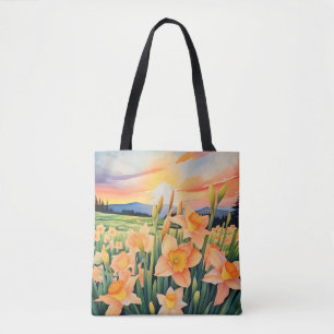 Lebhafte Daffodil Meadow Tasche