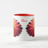 Lebhafte Dahlia-Blume Personalisiert Tasse (Zentrum)