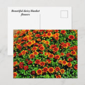 lebhafte Decken und Blume Postkarte (Vorne/Hinten)