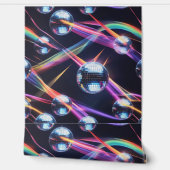 Lebhafte Disco Ball Rainbow Wirbel Peel and Stick Tapete (Abrollen)