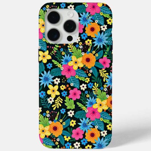 Lebhafte Ditsy-Blume Blumenmuster-43785 Case-Mate iPhone Hülle (Rückseite)