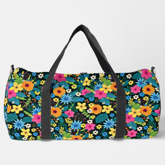 Lebhafte Ditsy-Blume Blumenmuster-43785 Duffle Bag (Vorderseite)