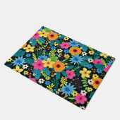 Lebhafte Ditsy-Blume Blumenmuster-43785 Fußmatte (Schrägansicht)