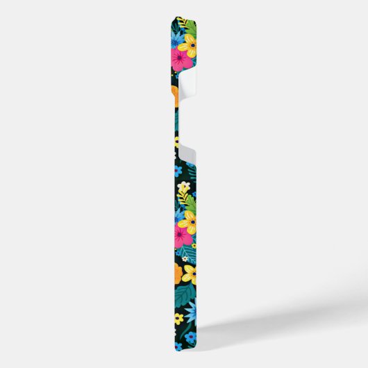 Lebhafte Ditsy-Blume Blumenmuster-43785 iPhone Hülle (Linke Seite)