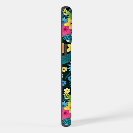 Lebhafte Ditsy-Blume Blumenmuster-43785 iPhone Hülle (Rechte Seite)