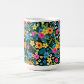 Lebhafte Ditsy-Blume Blumenmuster-43785 Kaffeetasse (Mittel)