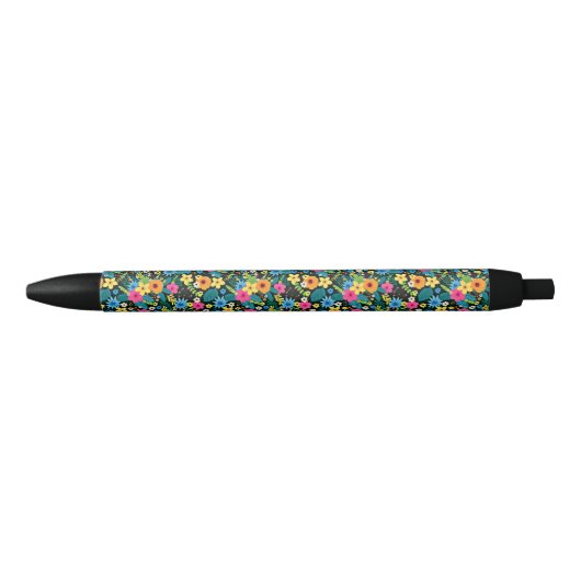 Lebhafte Ditsy-Blume Blumenmuster-43785 Kugelschreiber (Vorderseite)