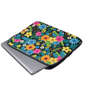 Lebhafte Ditsy-Blume Blumenmuster-43785 Laptopschutzhülle (Vorne Knopf)