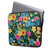 Lebhafte Ditsy-Blume Blumenmuster-43785 Laptopschutzhülle (Vorderseite Links)
