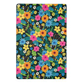 Lebhafte Ditsy-Blume Blumenmuster-43785 Mini Klemmbrett (Rückseite)