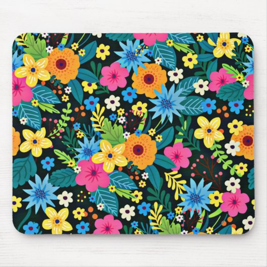 Lebhafte Ditsy-Blume Blumenmuster-43785 Mousepad (Vorne)