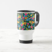 Lebhafte Ditsy-Blume Blumenmuster-43785 Reisebecher (VorderseiteRechts)