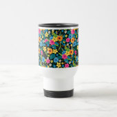 Lebhafte Ditsy-Blume Blumenmuster-43785 Reisebecher (Mittel)