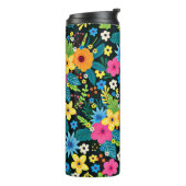 Lebhafte Ditsy-Blume Blumenmuster-43785 Thermosbecher (Nach links gedreht)