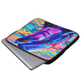 Lebhafte Dolphin - farbenfroher Traum im Ozean Laptopschutzhülle (Vorne Knopf)