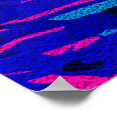 Lebhafte Dolphin - farbenfroher Traum im Ozean Poster (Ecke)