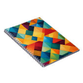 Lebhafte dreieckige geometrische Artwork Notizblock (Rechte Seite)