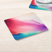 Lebhafte Eindrücke Rechteckiger Pappuntersetzer (angewinkelt)