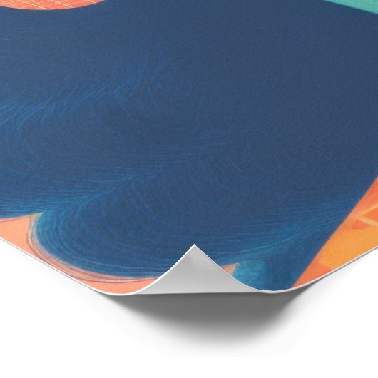 Lebhafte Elegance Poster (Ecke)