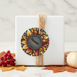 Lebhafte Elegante Herbstgänge lassen Erntedank Geschenkanhänger
