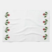 Lebhafte Elegante Rote Rosen & grünes Handtuch (Horizontal)