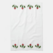 Lebhafte Elegante Rote Rosen & grünes Handtuch (Vertikal)