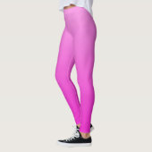 Lebhafte elektrische Sommer heiß rosa gefärbt Ombr Leggings (Links)
