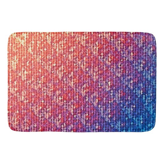 Lebhafte emotionale Mosaiksparkle Badematte (Vorderseite)