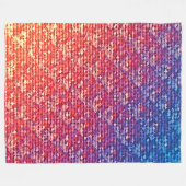 Lebhafte emotionale Mosaiksparkle Fleecedecke (Vorderseite (Horizontal))