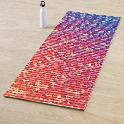Lebhafte emotionale Mosaiksparkle Yogamatte (Beispiel)