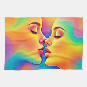 Lebhafte emotionale Verbindung Geschirrtuch