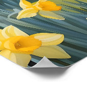 Lebhafte Esel- und Gelbdüster Poster (Ecke)