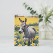Lebhafte Esel- und Gelbdüster Postkarte (Stehend Vorderseite)
