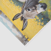 Lebhafte Esel- und Gelbdüster Seidenpapier (Ausschnitt)