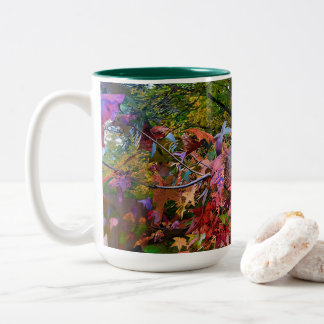 Lebhafte Fall Foliage-Tasse Zweifarbige Tasse