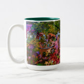 Lebhafte Fall Foliage-Tasse Zweifarbige Tasse (Links)