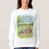 Lebhafte Familienmomente Doodle Sweatshirt (Vorderseite)