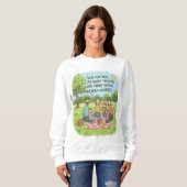 Lebhafte Familienmomente Doodle Sweatshirt (Vorne ganz)